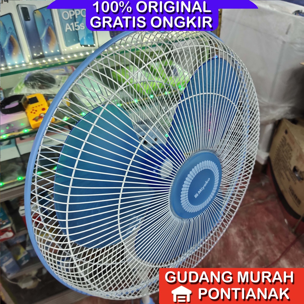 Kipas Angin berdiri Miyako 16inch KAS 1618 B kaki besi 1618B 16&quot; PL stand fan