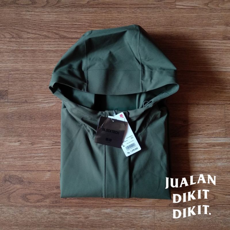 jaket uniqlo blocktech parka mantel untuk wanita 100% original
