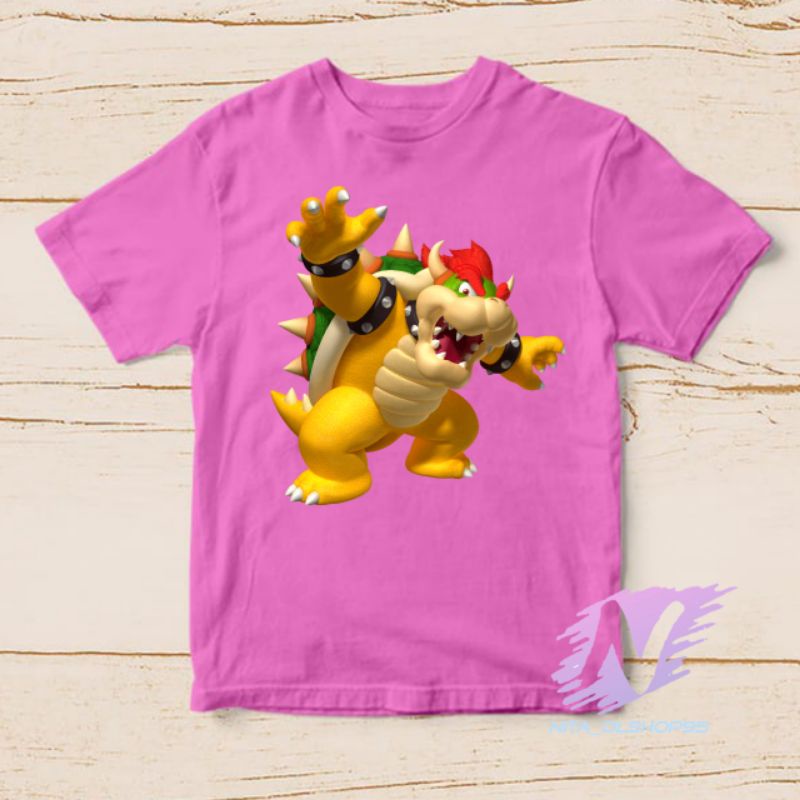 kaos anak super Mario bowser x