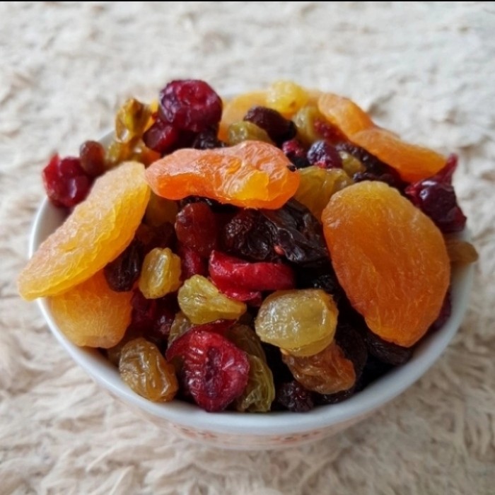 

Buah kering Mix Fruit 500gr makanan ringan (Cranberry, Appricot, Plum, Dark Raisin, Golden Raisin)