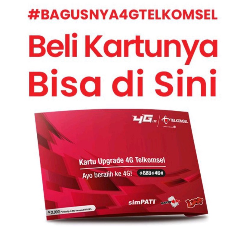 Kartu Upgrade Telkomsel 3G ke 4G