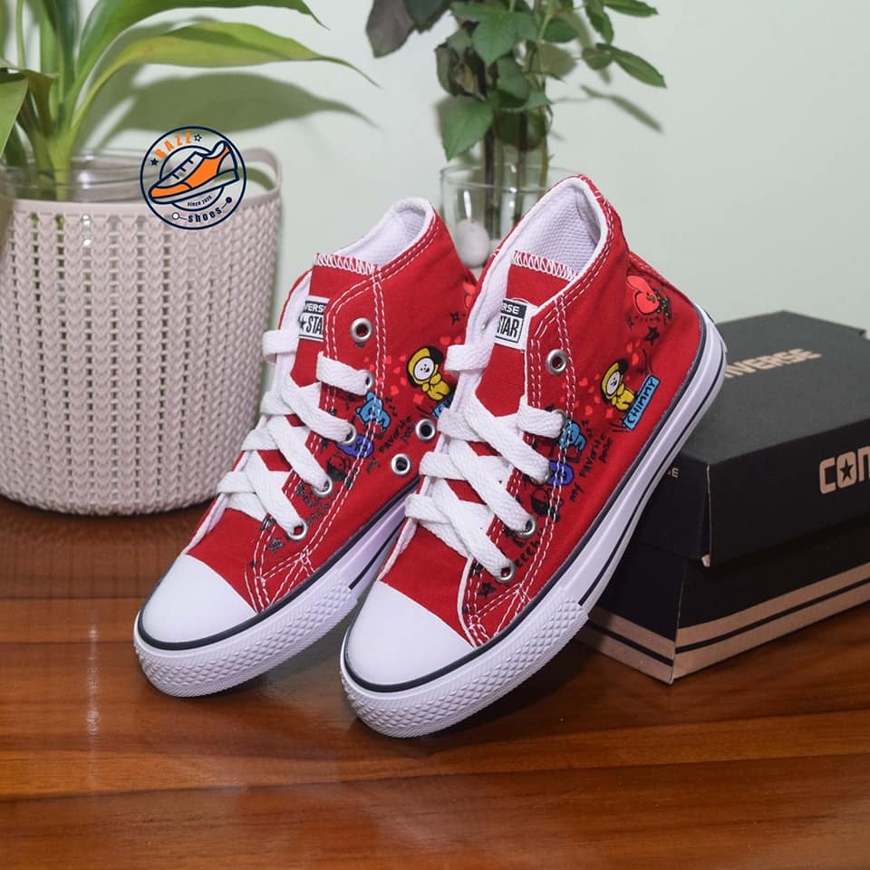 Supplier sepatu Boot Anak pempuan Motif Karakter BTS Gratis Kaos kaki