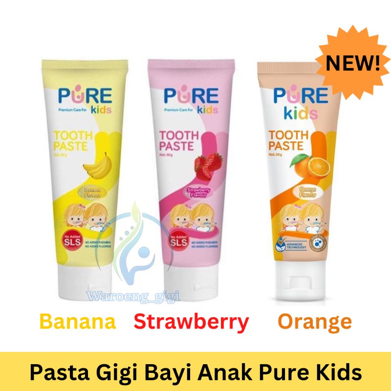 Pure Kids Toothpaste Pasta Gigi Odol Anak Bayi