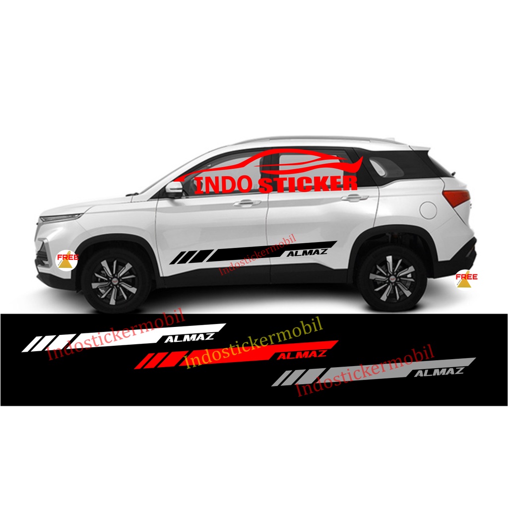 Sticker stiker mobil almaz sticker mobil wuling almaz side decal