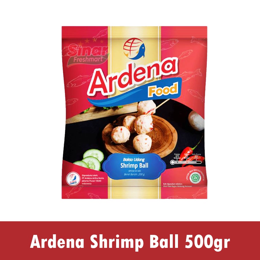 

[SINAR.FRESHMART] ARDENA FOOD SHRIMP BALL / BASO UDANG [500gr]