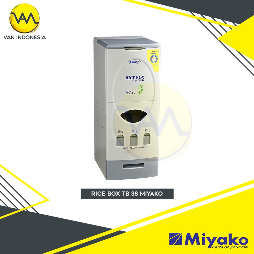 Tempat Beras Miyako 38Kg Rice Box TB 38