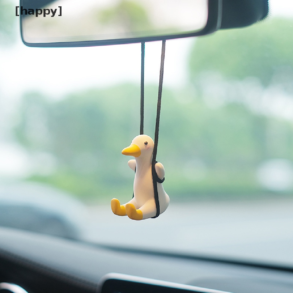 Ha Gantungan Kaca Spion Tengah Mobil Model Bebek Kecil Lucu