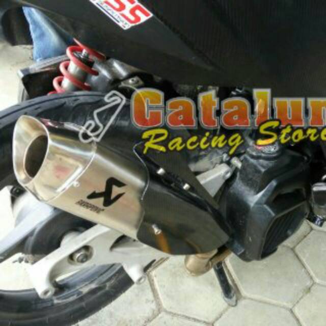 Knalpot Akrapovic Gp Nmax/Mio/Mio J/Vario/Mio Soul/X-Ride/Aerox/Beet/Xeon