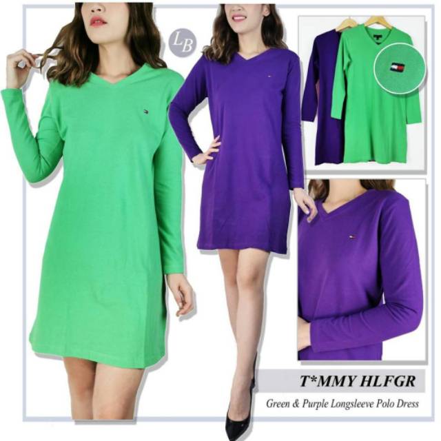 purple polo dress