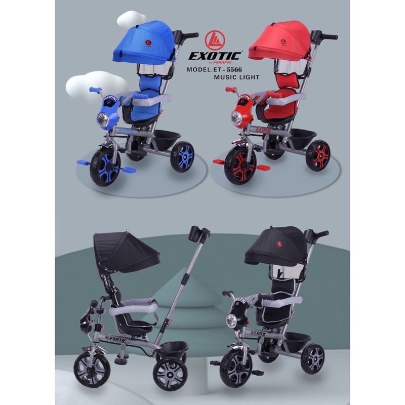Sepeda Anak Exotic ET 5566 Tricycle Exotic