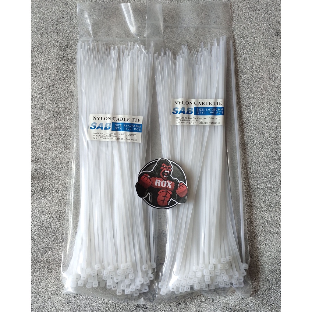 Kabel Ties Kabel Tis Cable Ties Tali Ties Pengikat Kabel 25 CM Isi 100 PCS