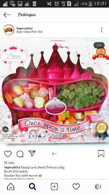 

Laris manis jelly candy princess pink