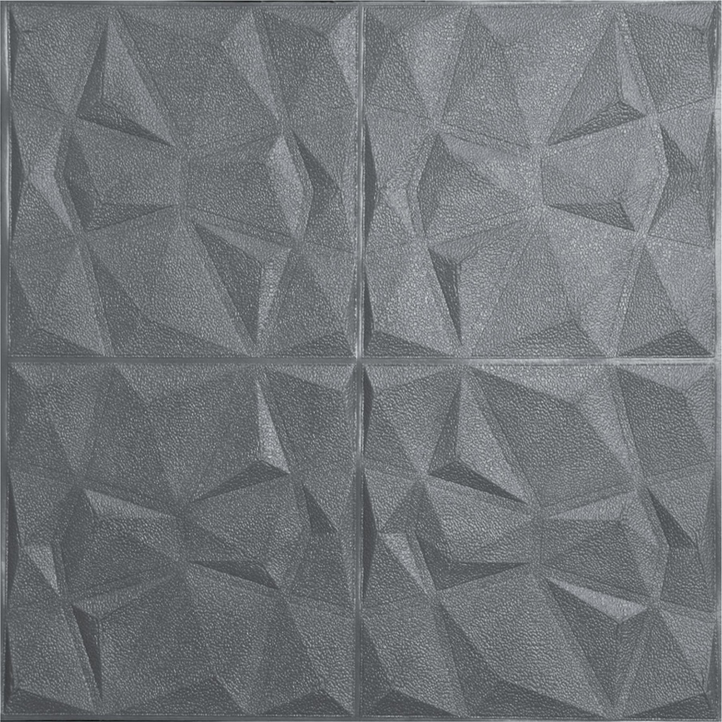 Termurah!!! Wallpaper 3D Foam Sticker Motif Panel Diamond Triangle Premium High Quality / Wallfoam Stiker Dinding Dekorasi Kamar Rumah-Q-004