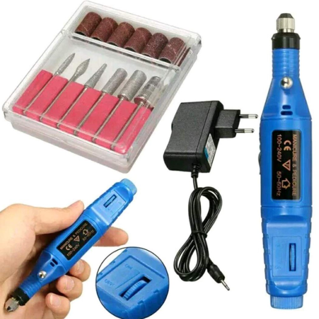 Nail Drill Kikir Bor Mini Gerinda Mini Grinder Mini Pen Grafir Manicure Padicure