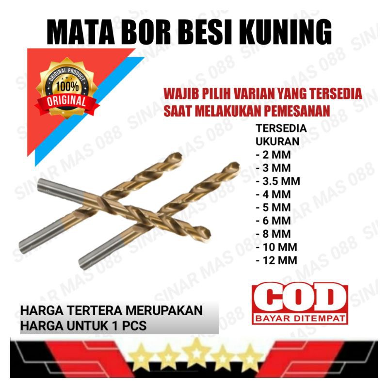 MATA BOR BESI 2MM SAMPAI 12MM / MATA BOR KAYU BESI MURAH