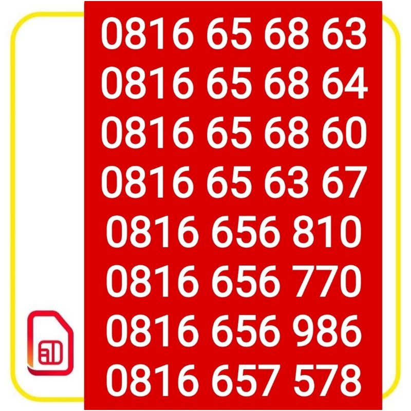 Kartu perdana Nomor cantik im3 10 digit