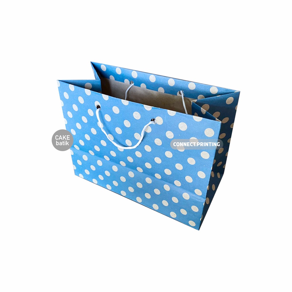 

(1 lusin)PAPERBAG MURAH UNTUK KUE | CAKE | BATIK RANDOM / POLOS
