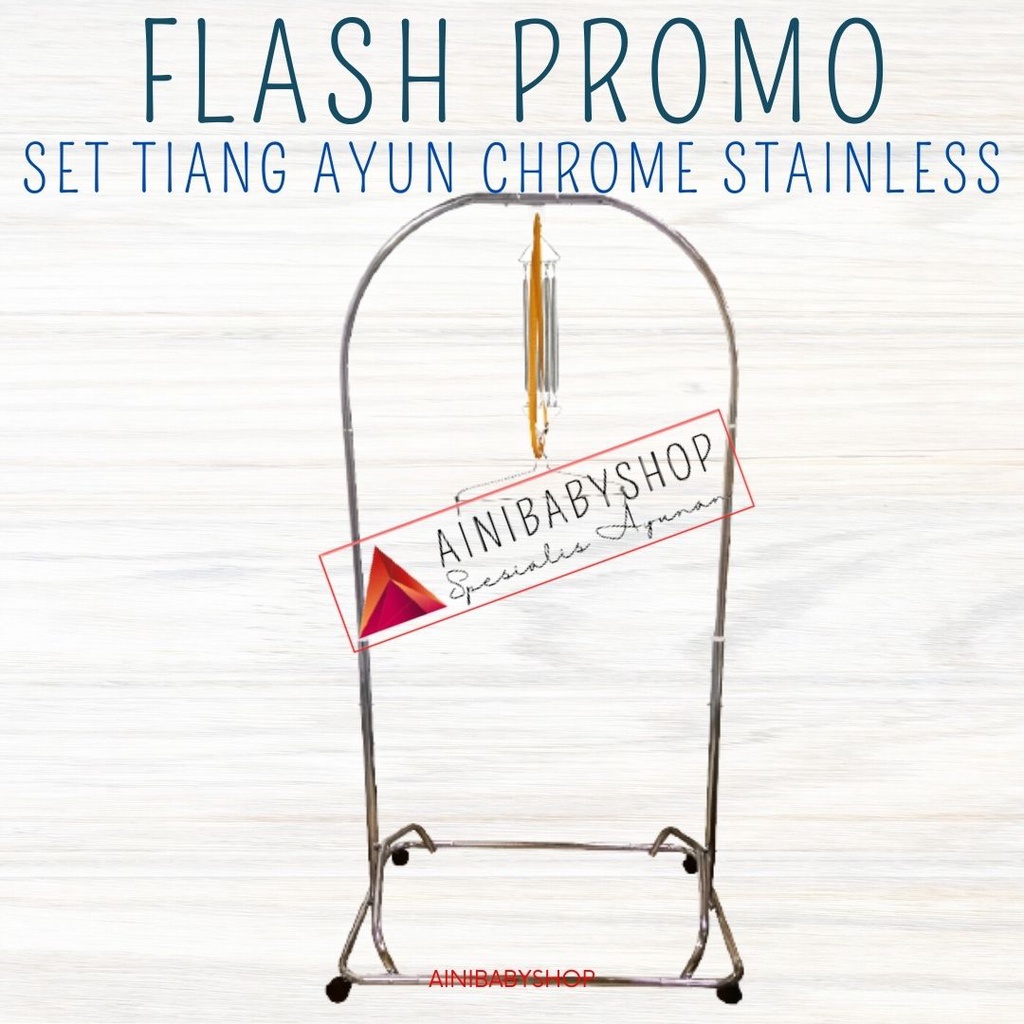 TIANG AYUNAN BAYI PORTABLE Kerangka Tiang Bayi Ayunan Portable Ayunan Bongkar Pasang ainibabyshop FLASH PROMO