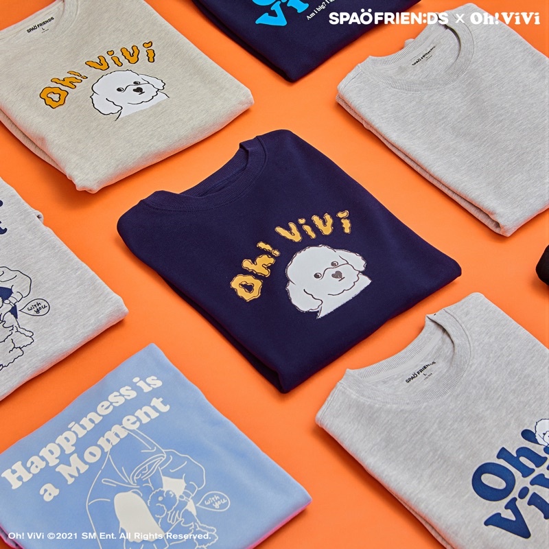 READY baca deskripsi  SPAO X VIVI SEHUN EXO T-SHIRT PAJAMA EXO EXOBAG BAJU KAOS TIDUR AIRPOD POUCH