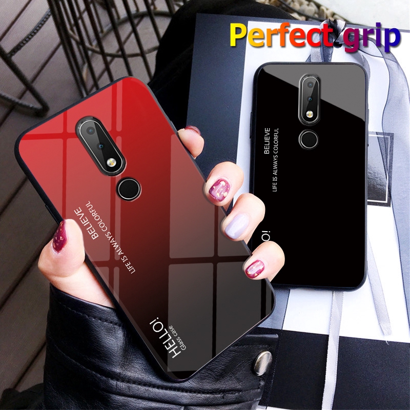 Nokia X6 6 1 Plus Casing Hard Case Belakang Full Cover Slim Tipis Warna Gradasi Shopee Indonesia