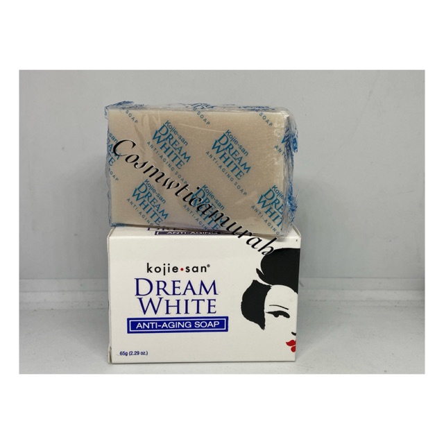 [ 65 gram ] kojie san dream white anti aging soap // kojie san soap anti aging