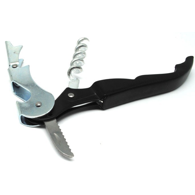 Grab medan KNIFEZER Pembuka Tutup Botol Wine Bottle Opener Stainless Steel - WS01