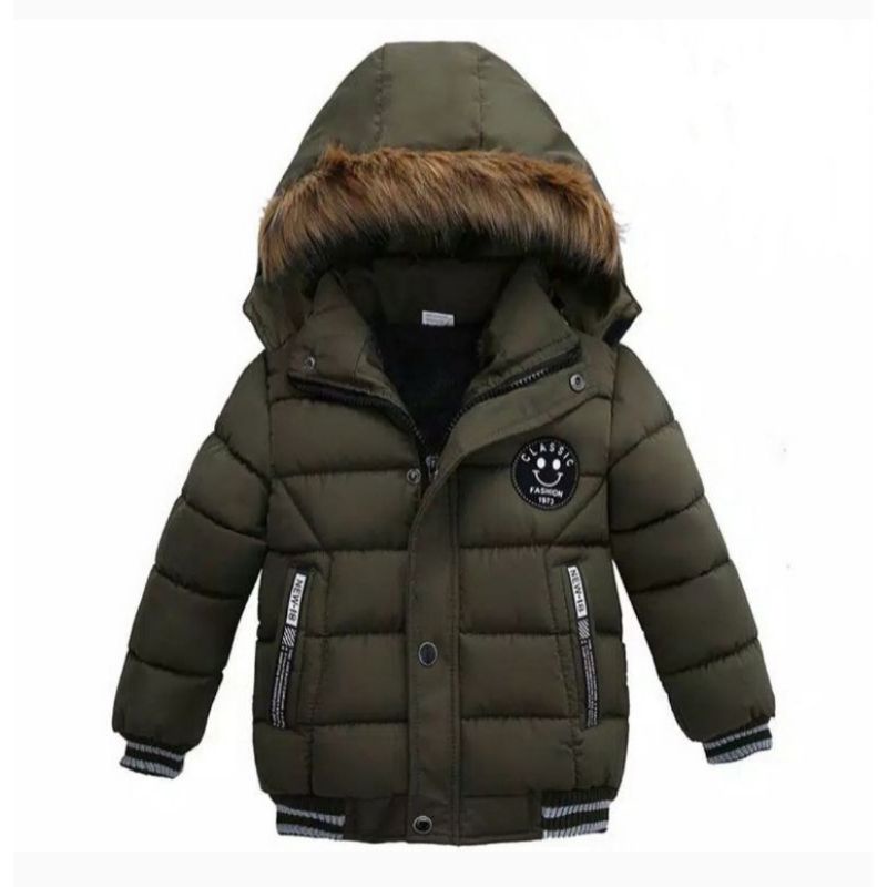 Jaket winter anak [BISA COD] laki laki perempuan/hoodie bulu musim dingin