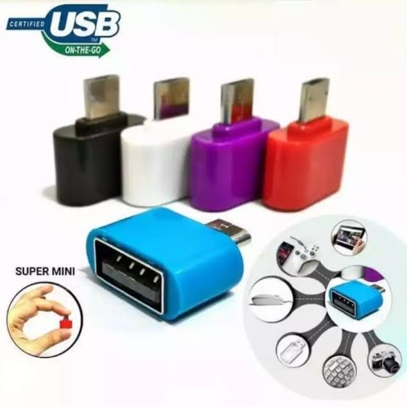 USB OTG Mini Micro dan Type C Konektor OTG Android Micro USB dan Type C