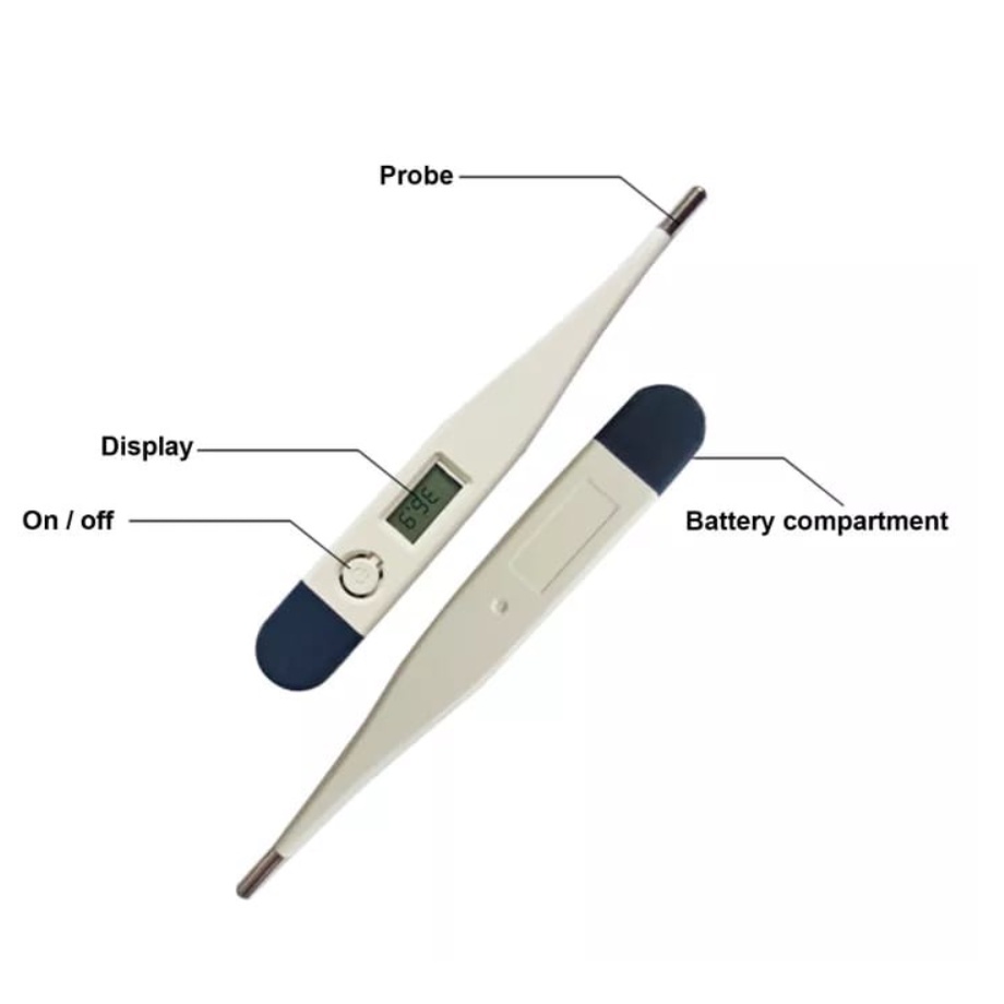 BAJ Thermometer Digital Alat Pengukur Suhu Badan Tubuh Bayi Baby Anak Dewasa termometer mulut ukur ketiak anus XHF2001 / SS077