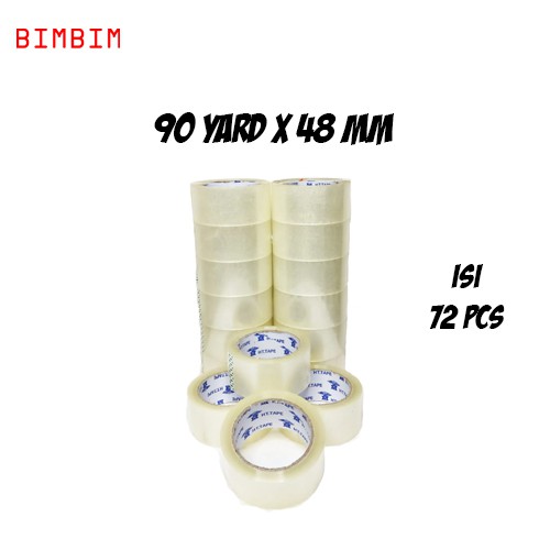 

LAKBAN BENING 90 YARD X 48 MM 1 DUS ISI 72 PCS PREMIUM QUALITY