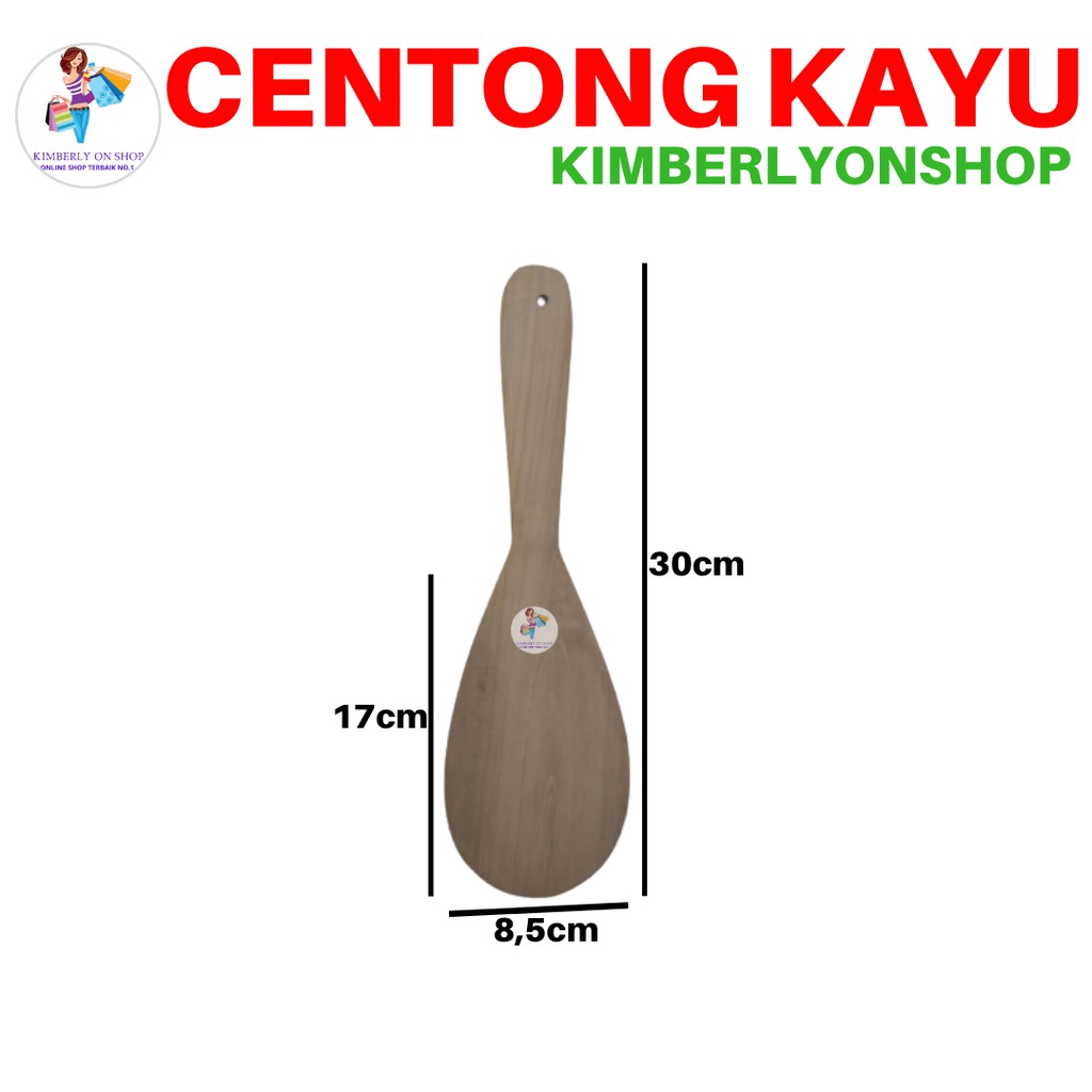 Centong Kayu Oval Sendok Nasi