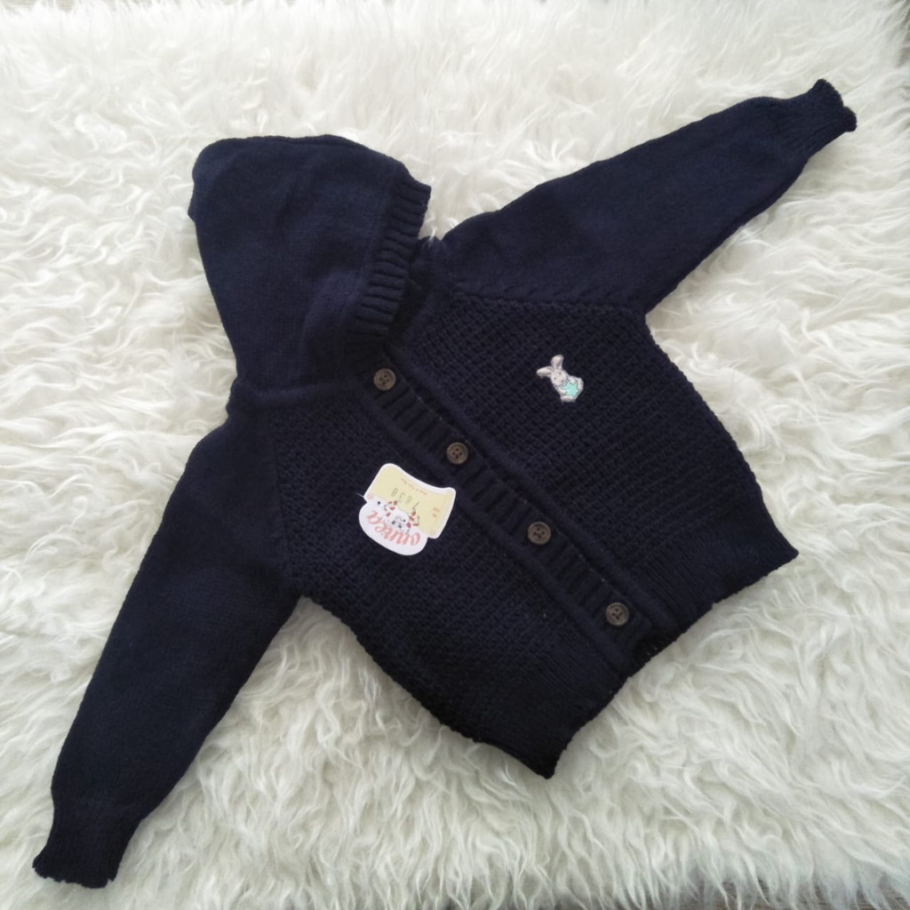 Jaket Bayi Rajut Onnea Warna Topi Laki Perempuan-36