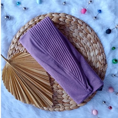 (SK²³ Minny Kamsay) Jilbab INSTAN JERSEY SUPER - Hijab Instan List Kombinasi-Lavender