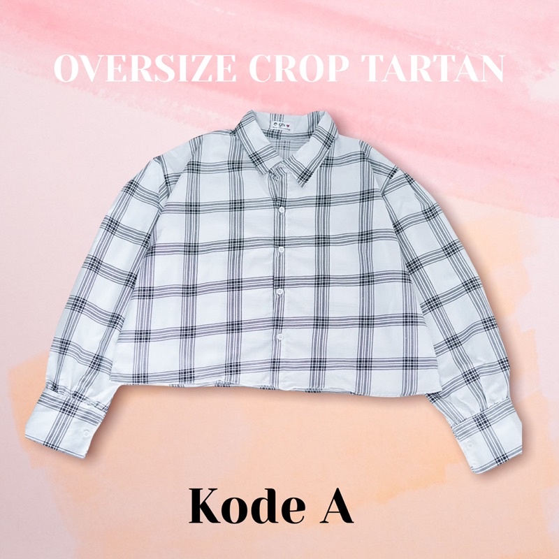 GFS CROP OVERSIZE TARTAN