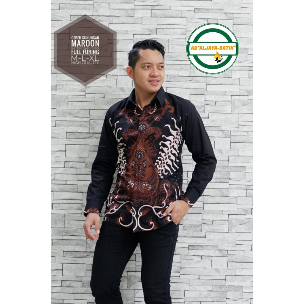 GEBER GUNUNGAN MAROON ALJAYA KEMEJA BATIK SOLO PRIA LENGAN PANJANG PENDEK LAPIS FURING ATASAN PREMIUM MODERN KATUN HALUS RESPATI RED PEKSO ROGOSUKMO ROGOSUKMO EMAS ROGOSUKMO LAWASAN SATYA KENCONO SAWUNG GALING SAWUNG SAE SEKAR TRESNO SEKAR WESI SEMAR