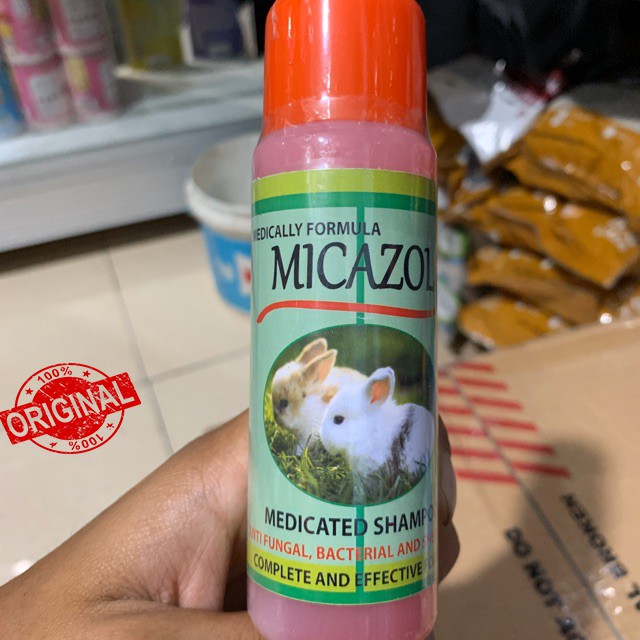 SHAMPOO  KELINCI ANTI JAMUR SCABIES  MICAZOL 125 ML