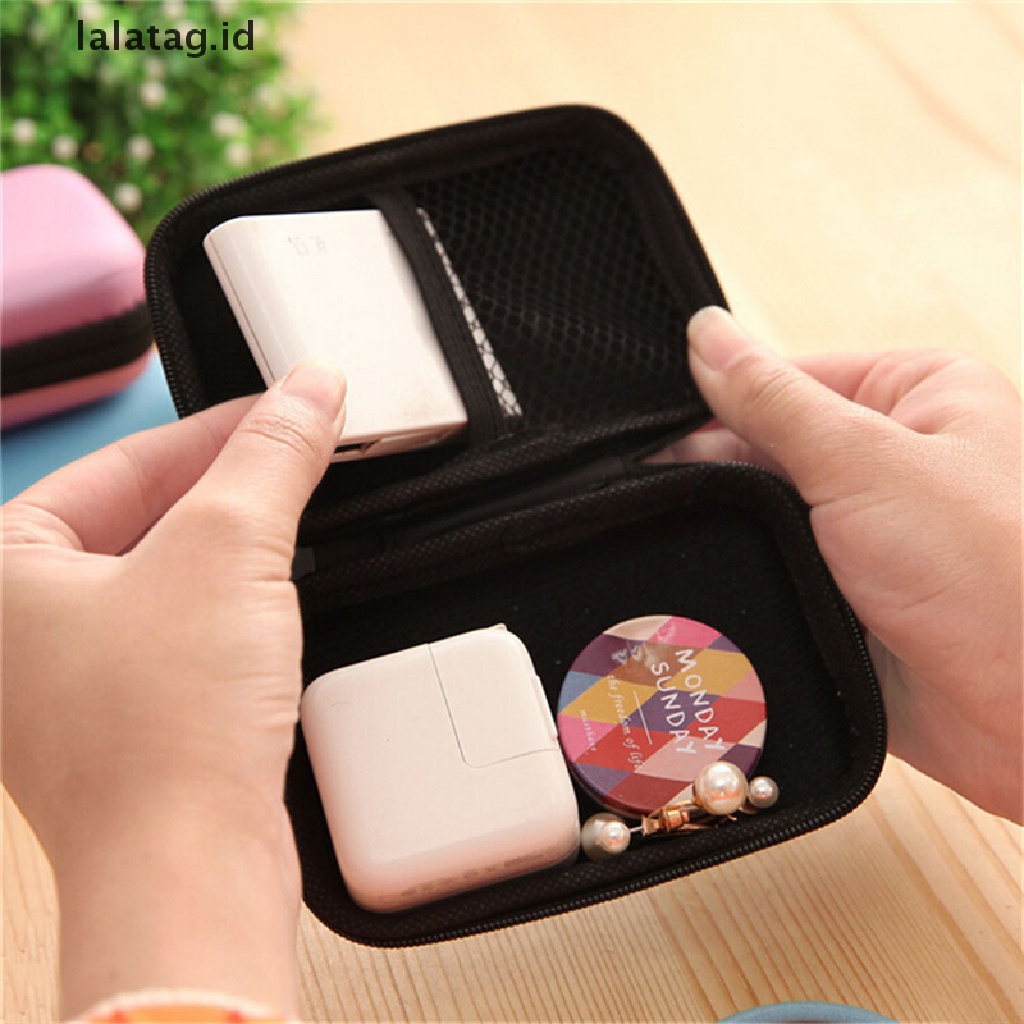 (Flyag) Tas Hard Case Penyimpanan Headset / Headphone / Earphone