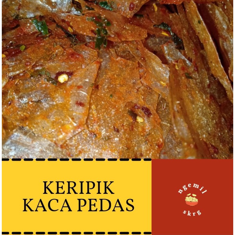 

KERIPIK KACA PEDAS 500gr
