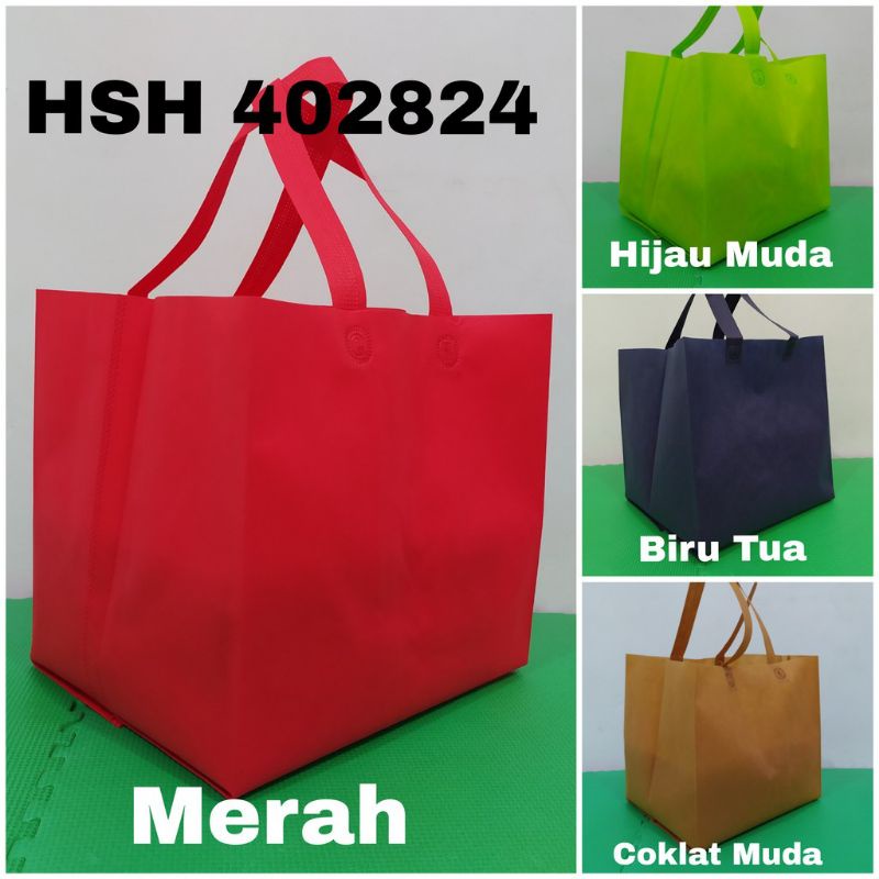 

TAS HAJATAN SPUNBOND POLOS 40X28X24 TAS BESEK TAS BERKAT TAS KOTAK NASI TAS KUE