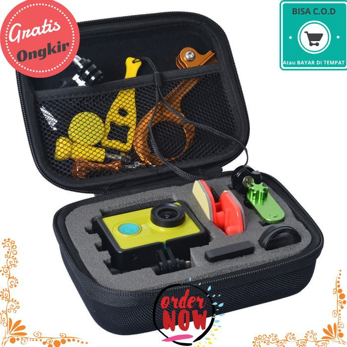 COD 906 Tas Carrier Kecil Bagus Murah Kotak Kamera GoPro Shock Proof Storage Case Xiaomi Yi