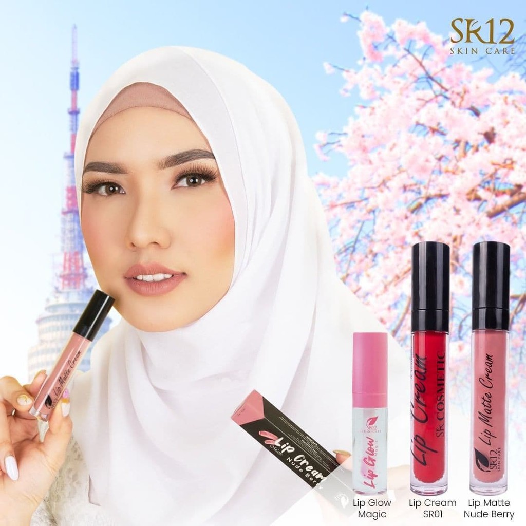 Lip Glow Magic SR12 Ori Pelembab Melembabkan Pemerah Bibir Tahan Lama Lip Gloss Lipstik Original BPOM