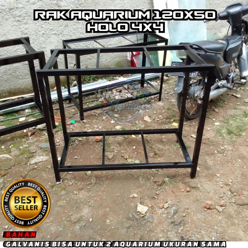 RAK AQUARIUM 120X50 TINGGI 80 AN BAHAN HOLO 4X4 TEBAL
