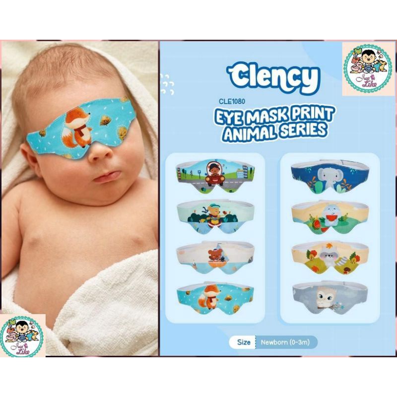 Clency eyes mask baby print animal series