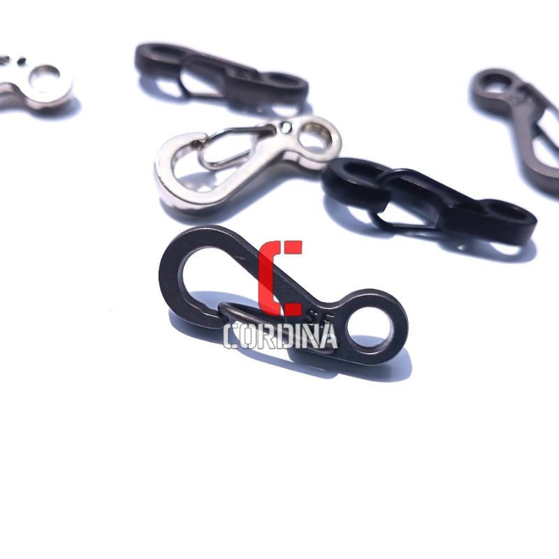 CARABINER MINI pengait tali paracord 4mm aksesoris gantungan kunci lanyard