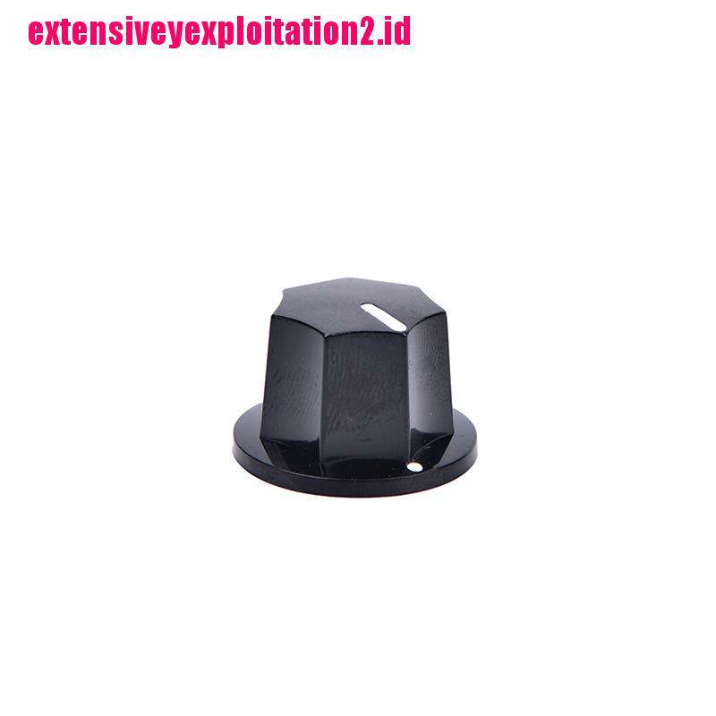 &lt; E2id &amp; &gt; 3Pcs Knob Kontrol volume Bahan Plastik Warna Hitam Gaya Vintage Untuk bass jazz