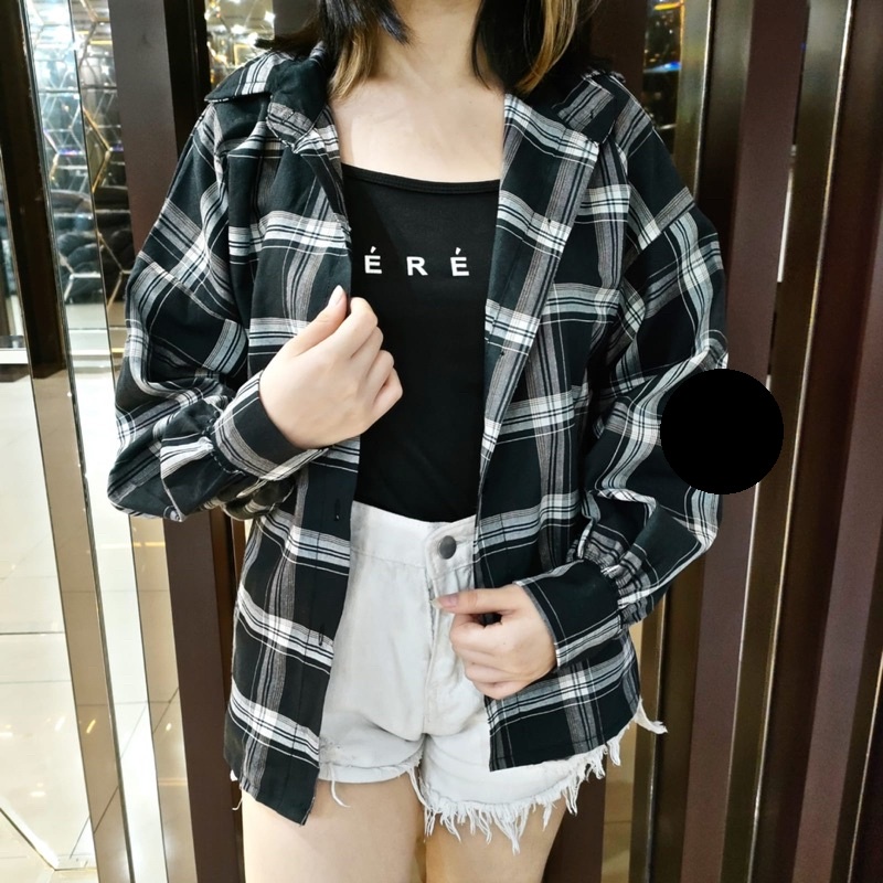 FDM-RR- KEMEJA OSLIN OVERSIZE WANITA / KEMEJA WANITA-4