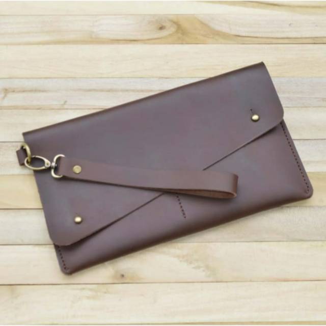 Clutch handmade Kulit asli pria wanita|Tas tangan|Handbag|Unisex|Premium