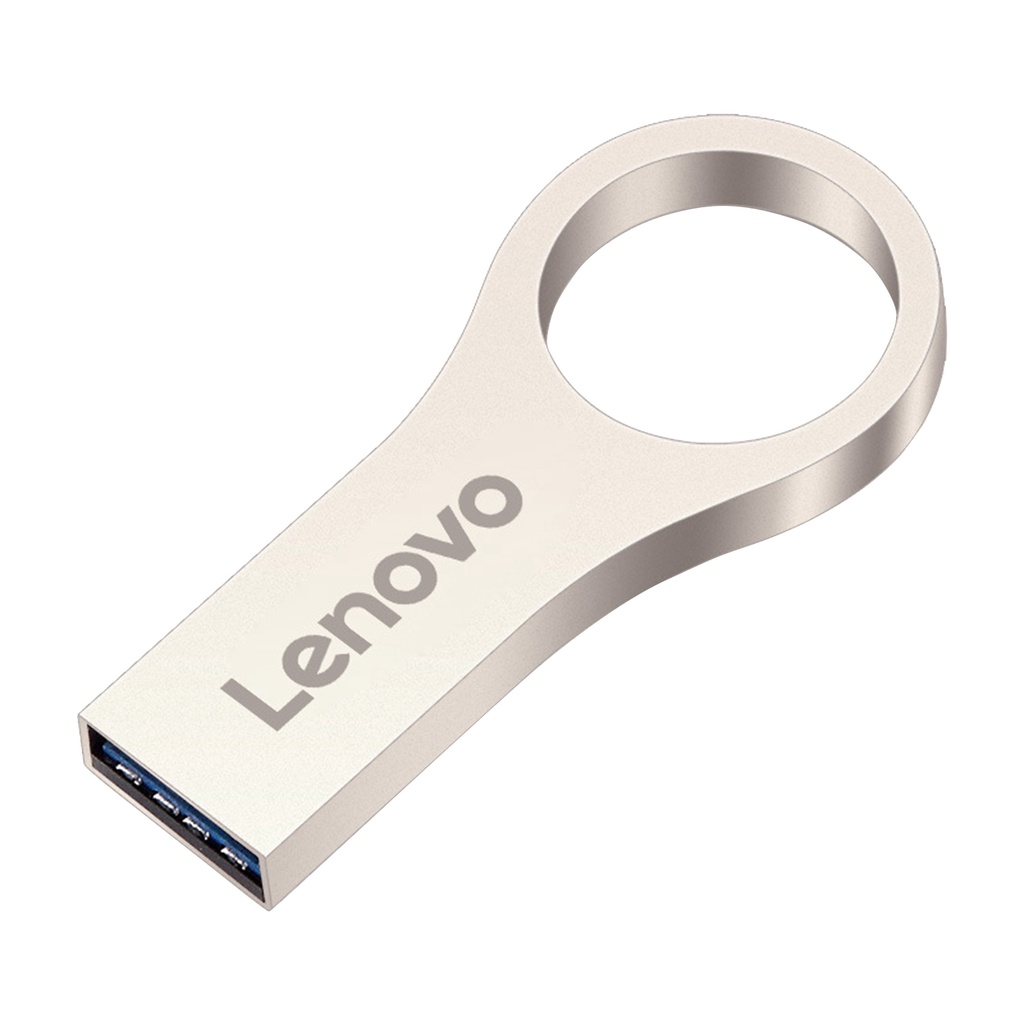 (Huluboy) Lenovo R100 U Disk 4GB / 8GB / 16GB / 32GB / 64GB / 128GB USB 3.0 Anti Air Warna Silver