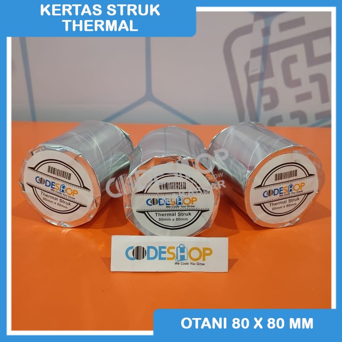 Populer] Kertas Thermal Roll Otani 80 X 80 Mm Hitam Mesin Antrian Tiket Parkir