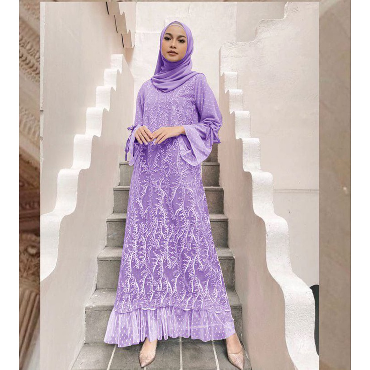 MX GINA BRUKAT FASHION WANITA / DRESS PESTA MEWAH / GAMIS FASHION WANITA / PAKAIAN MUSLIM